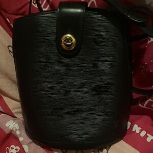 Louis Vuitton Black Epi Leather Shoulder Bag